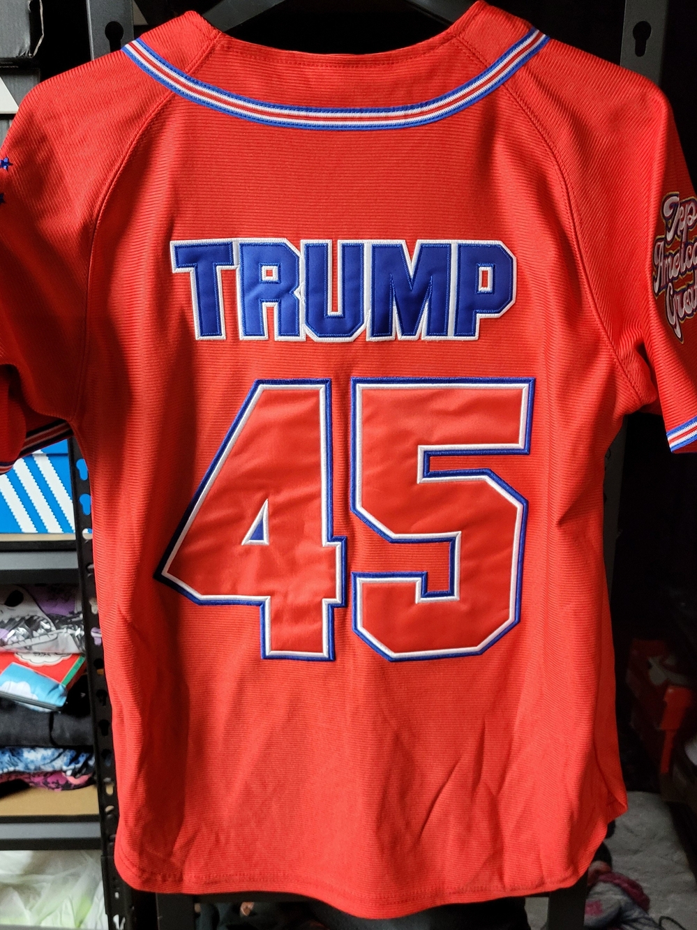 *NEW* #45 Trump USA Baseball Jersey Headgear Classics Full Stitch Size XS
